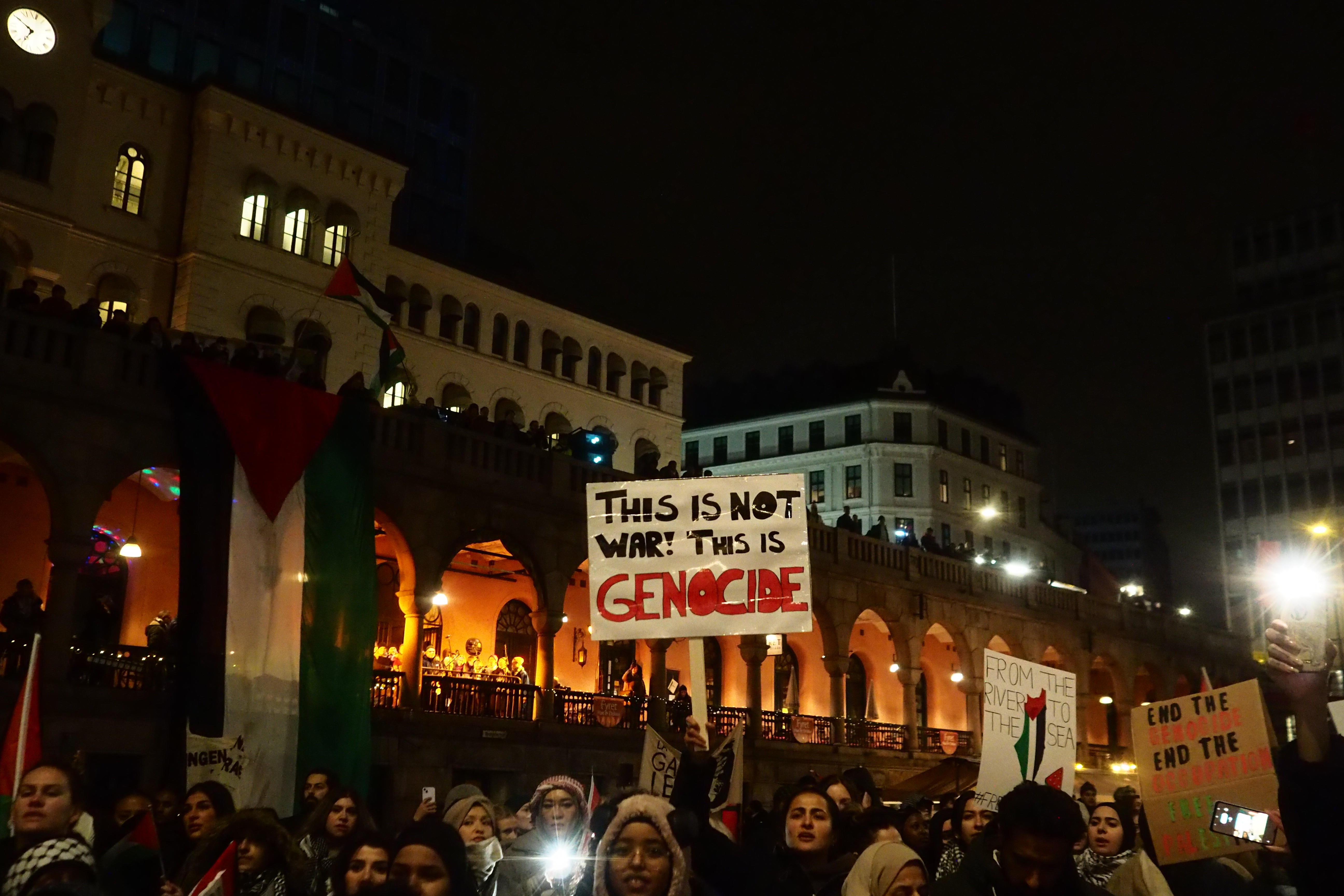 Demonstrasjon i Oslo, november 2023. Foto: Jannik Abel.